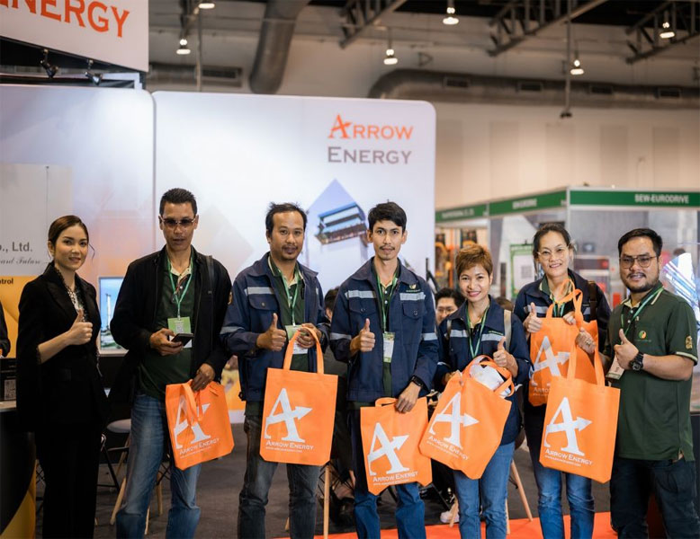 Arrow Energy participated in an exhibition booth at Palmex Thailand 2023